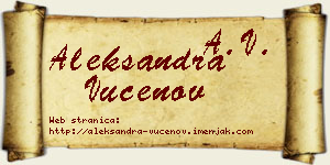 Aleksandra Vučenov vizit kartica